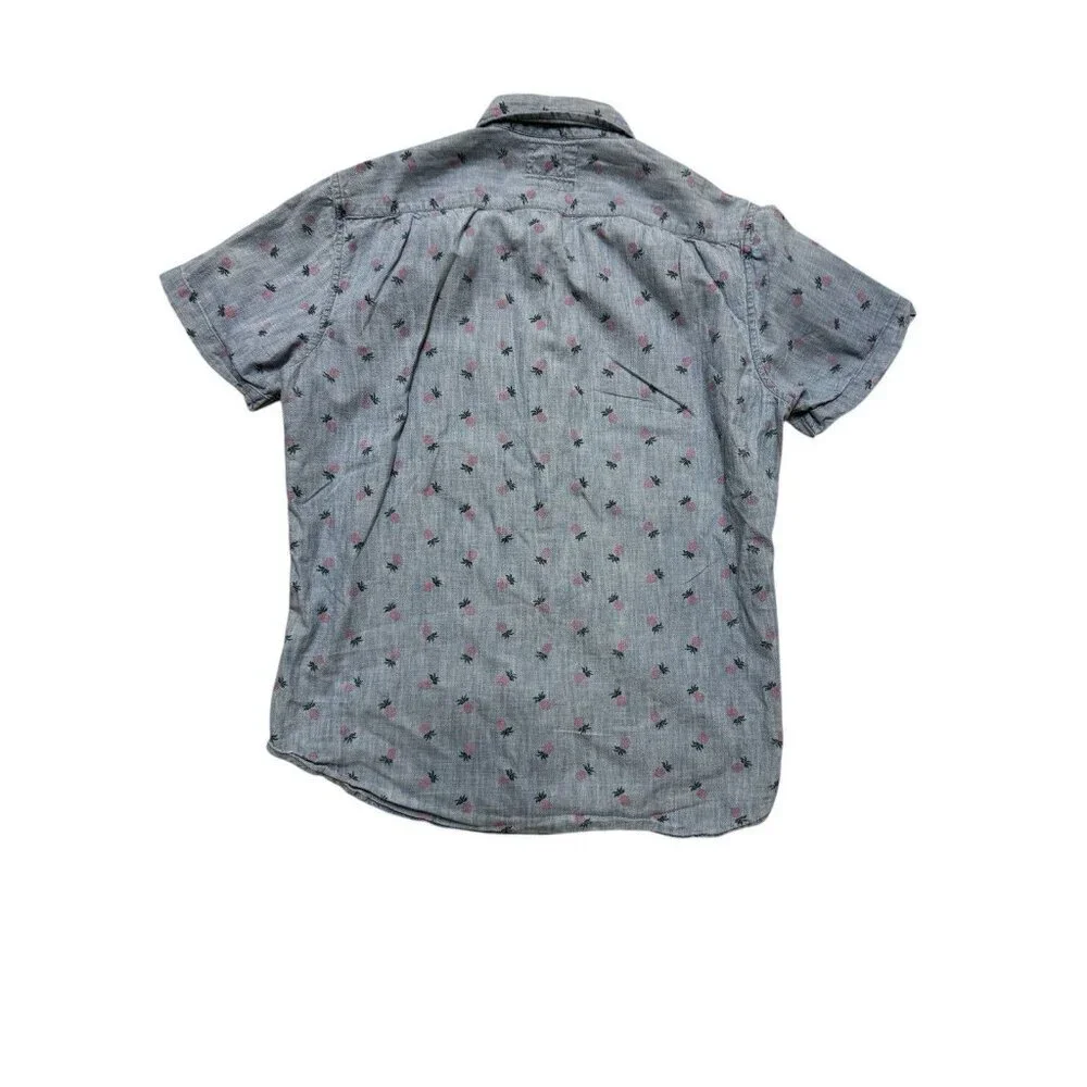 Bonobos Slim Fit Pineapple Shirt Mens M Short Sleeve Button Down - Picture 5 of 5
